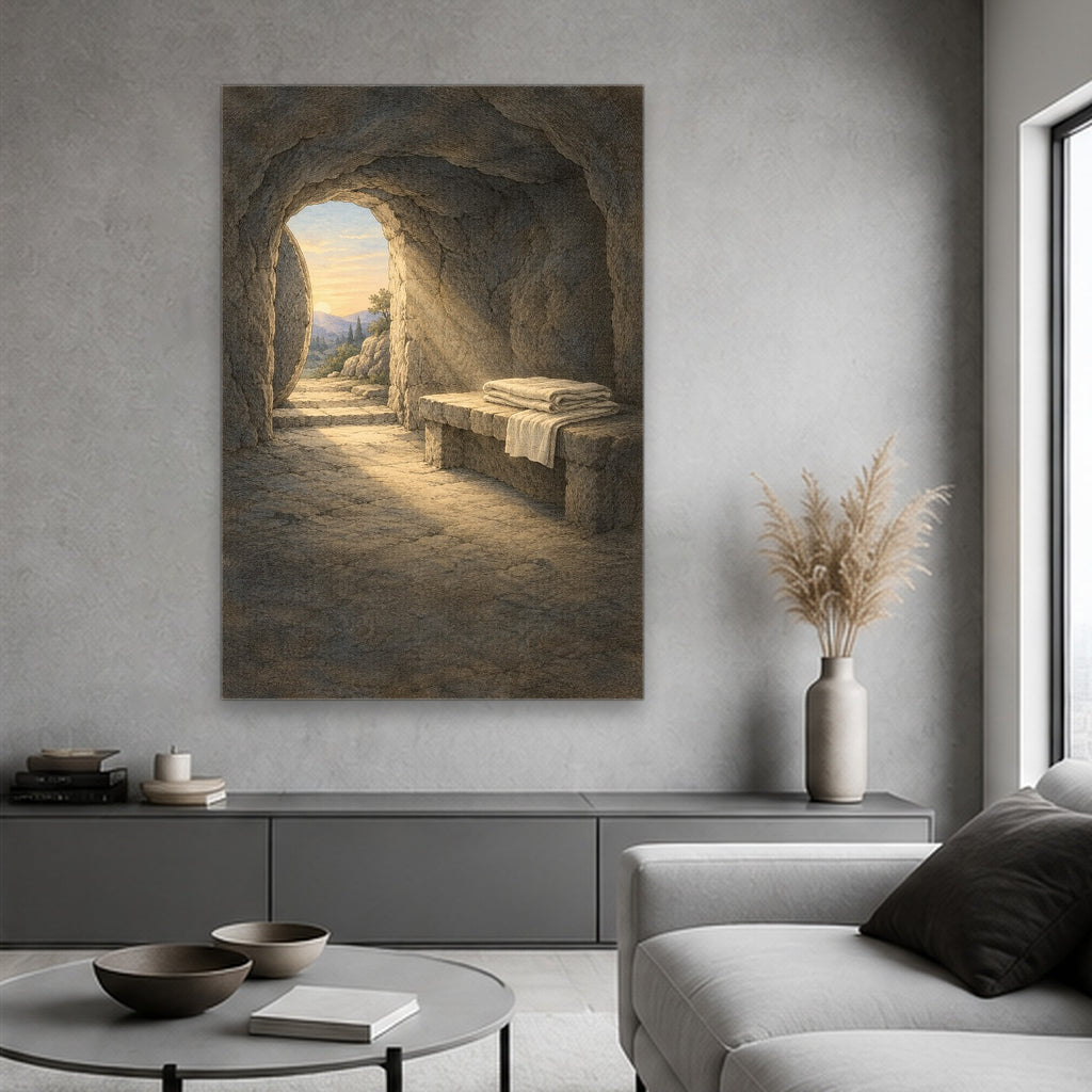 Aurora Victoriae IV Canvas Wall Art - Catholic Wall Art, hanging display