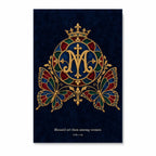 Ave Maria Canvas Wall Art - Catholic Wall Art, front view