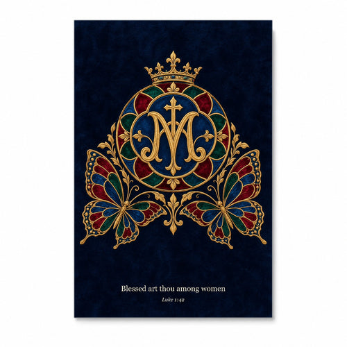 Ave Maria Canvas Wall Art - Catholic Wall Art, front view