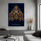 Ave Maria Canvas Wall Art - Catholic Wall Art, hanging display