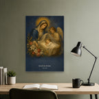 Ave Maria II Canvas Wall Art - Catholic Wall Art, close-up of the print