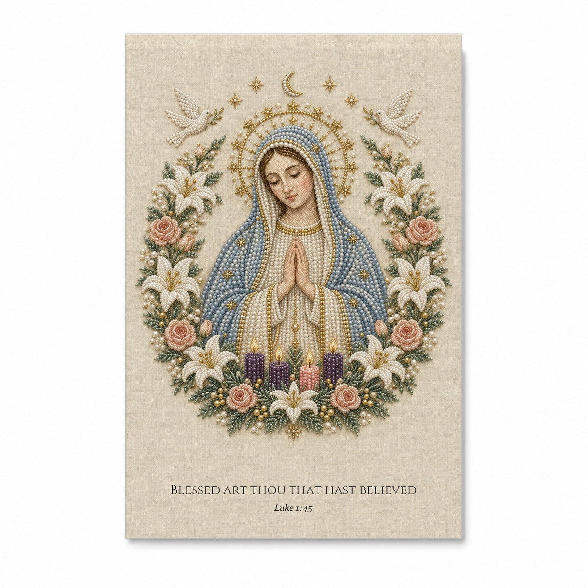 Awaiting Canvas Wall Art - Catholic Wall Art, front view