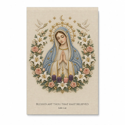 Awaiting Canvas Wall Art - Catholic Wall Art, front view