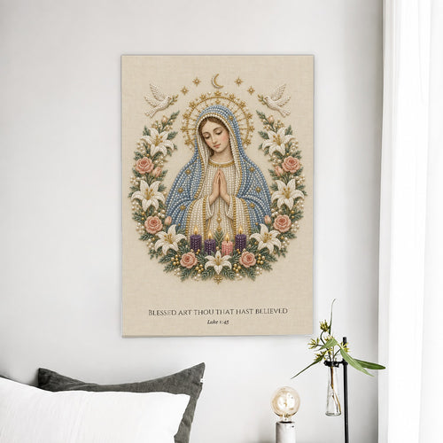 Awaiting Canvas Wall Art - Catholic Wall Art, detail view