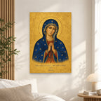 Bead by Bead in Manuscript Canvas Wall Art - Catholic Wall Art, alternate angle