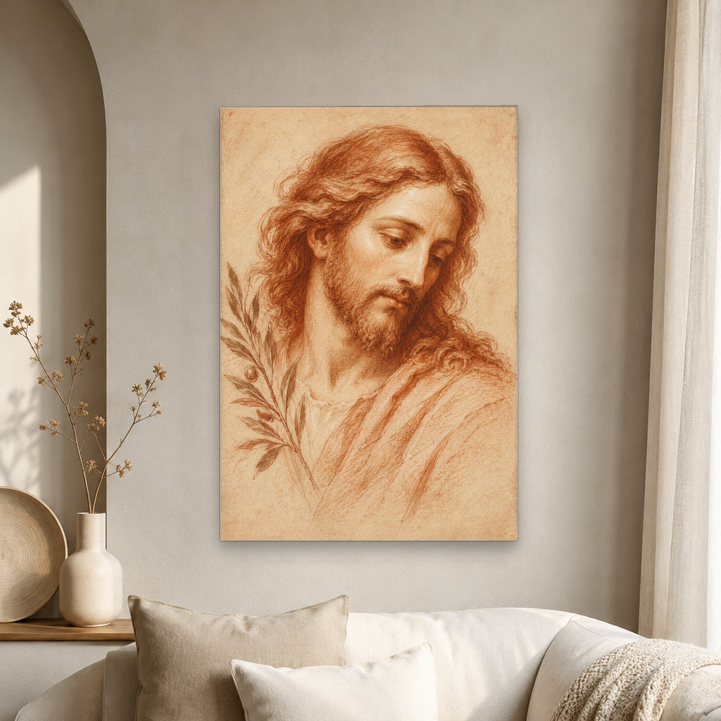 Beautiful Above All Canvas Wall Art - Christian Wall Art, scale reference