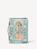 Behold Thy Mother Bible Cover - PU Leather Bible Cover, front view