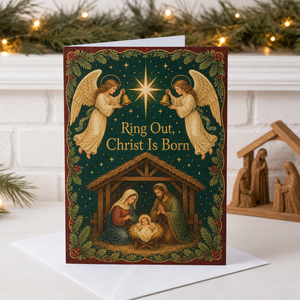 Bells Of Bethlehem Christmas Cards - Religious Christmas Cards, front view