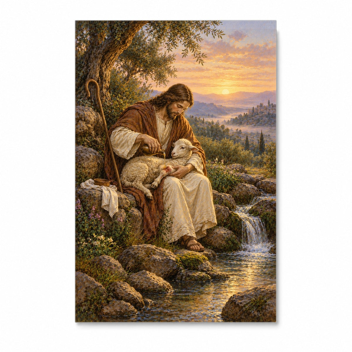 Bind Up the Broken Canvas Wall Art - Christian Wall Art, front view