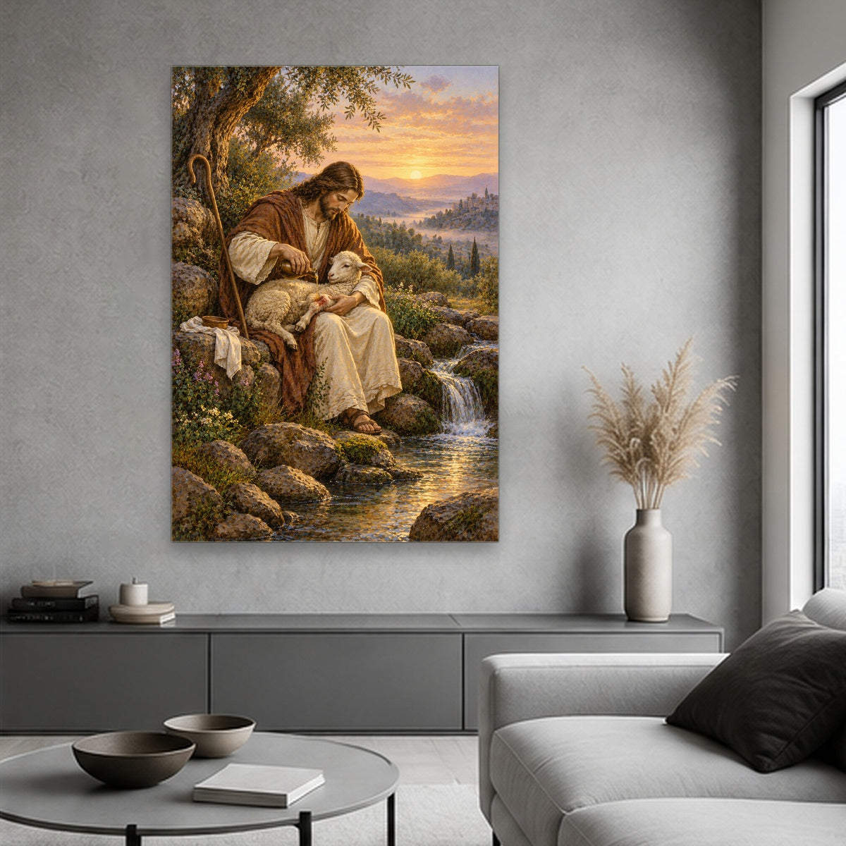 Bind Up the Broken Canvas Wall Art - Christian Wall Art, hanging display