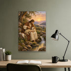 Bind Up the Broken Canvas Wall Art - Christian Wall Art, close-up of the print