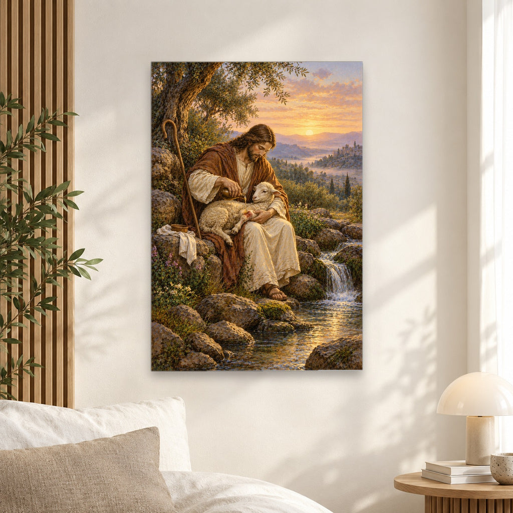 Bind Up the Broken Canvas Wall Art - Christian Wall Art, alternate angle