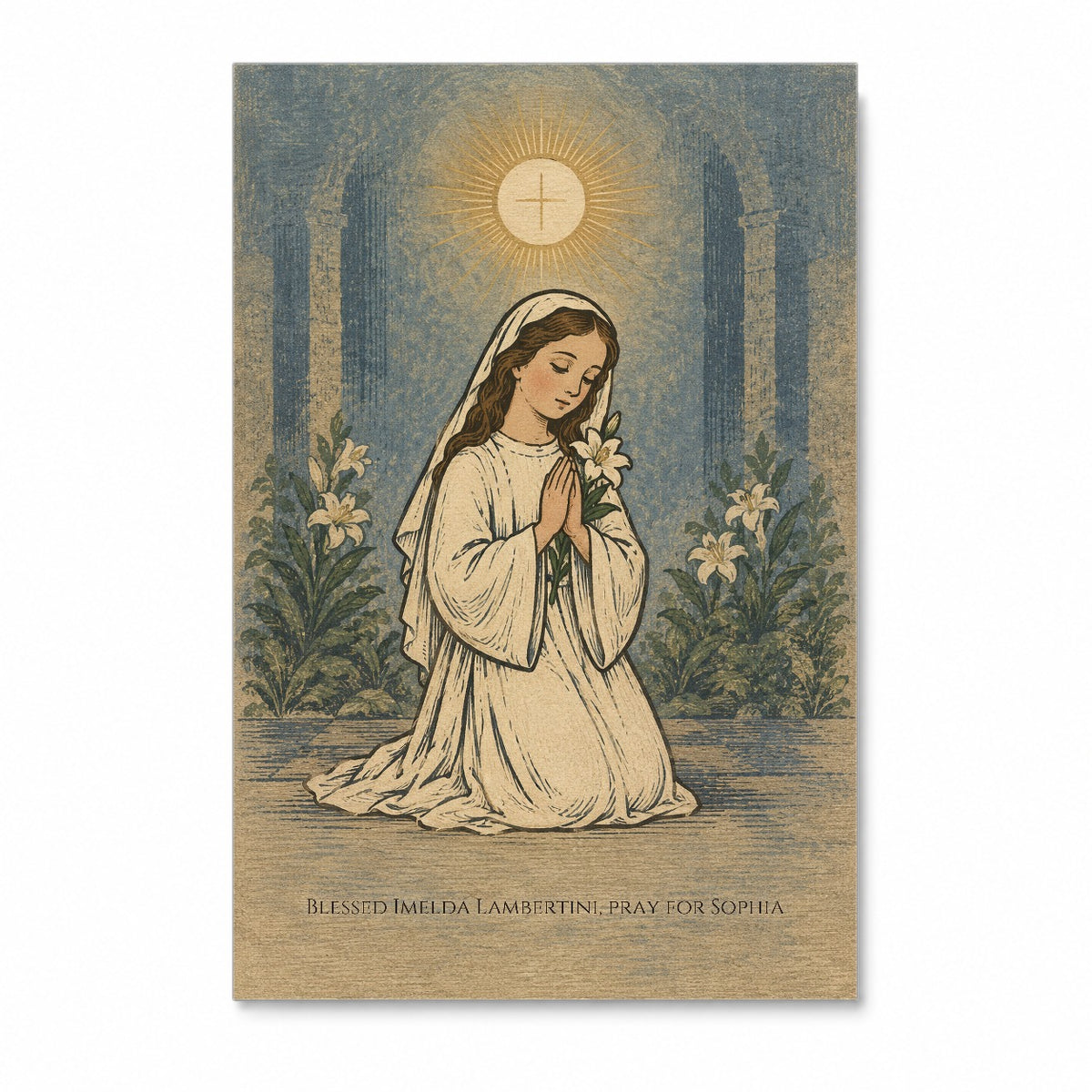Blessed Imelda Lambertini Personalized Canvas Wall Art - Canvas Wall Art, front view