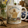 Blessing Over The Heartland Ceramic Mug - Christian Coffee Mug, front view