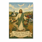 Blessing Over The Valley Canvas Wall Art - Christian Wall Art, detail view
