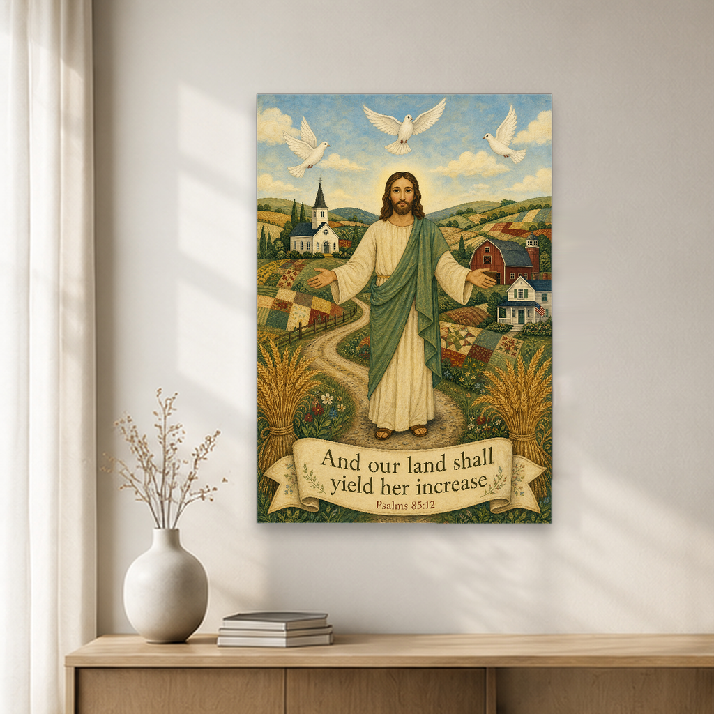 Blessing Over The Valley Canvas Wall Art - Christian Wall Art, gift presentation