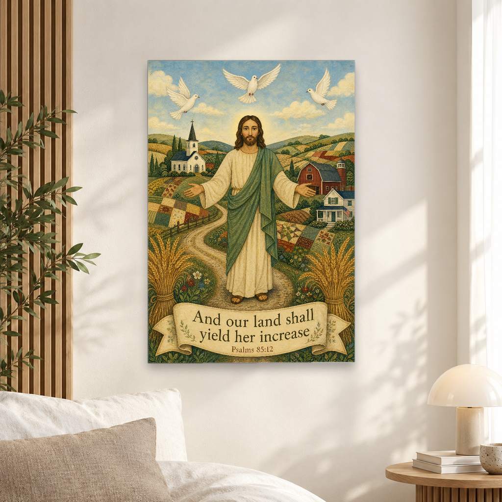 Blessing Over The Valley Canvas Wall Art - Christian Wall Art, alternate angle