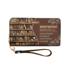 Booktrovert Noun NNRZ02081629NJ Zip Around Leather Wallet