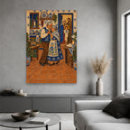 Born to Us Canvas Wall Art - Catholic Wall Art, hanging display