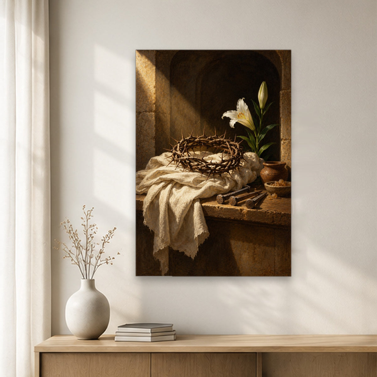By His Bruises Canvas Wall Art - Catholic Wall Art, gift presentation