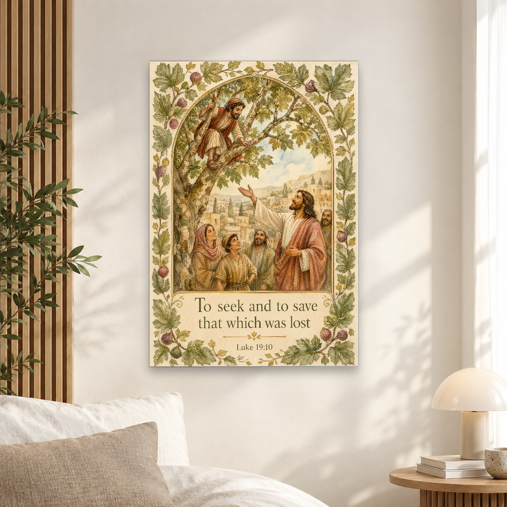 Called From The Sycamore Canvas Wall Art - Christian Wall Art, scale reference