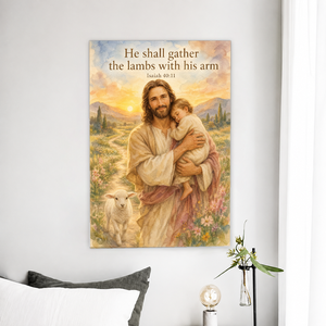 Carried at Dawn Canvas Wall Art - Christian Wall Art, front view