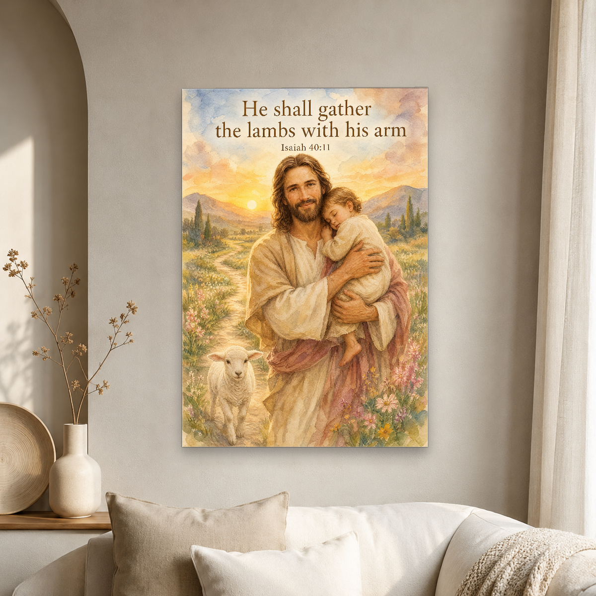 Carried at Dawn Canvas Wall Art - Christian Wall Art, gift presentation