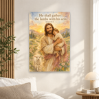 Carried at Dawn Canvas Wall Art - Christian Wall Art, scale reference