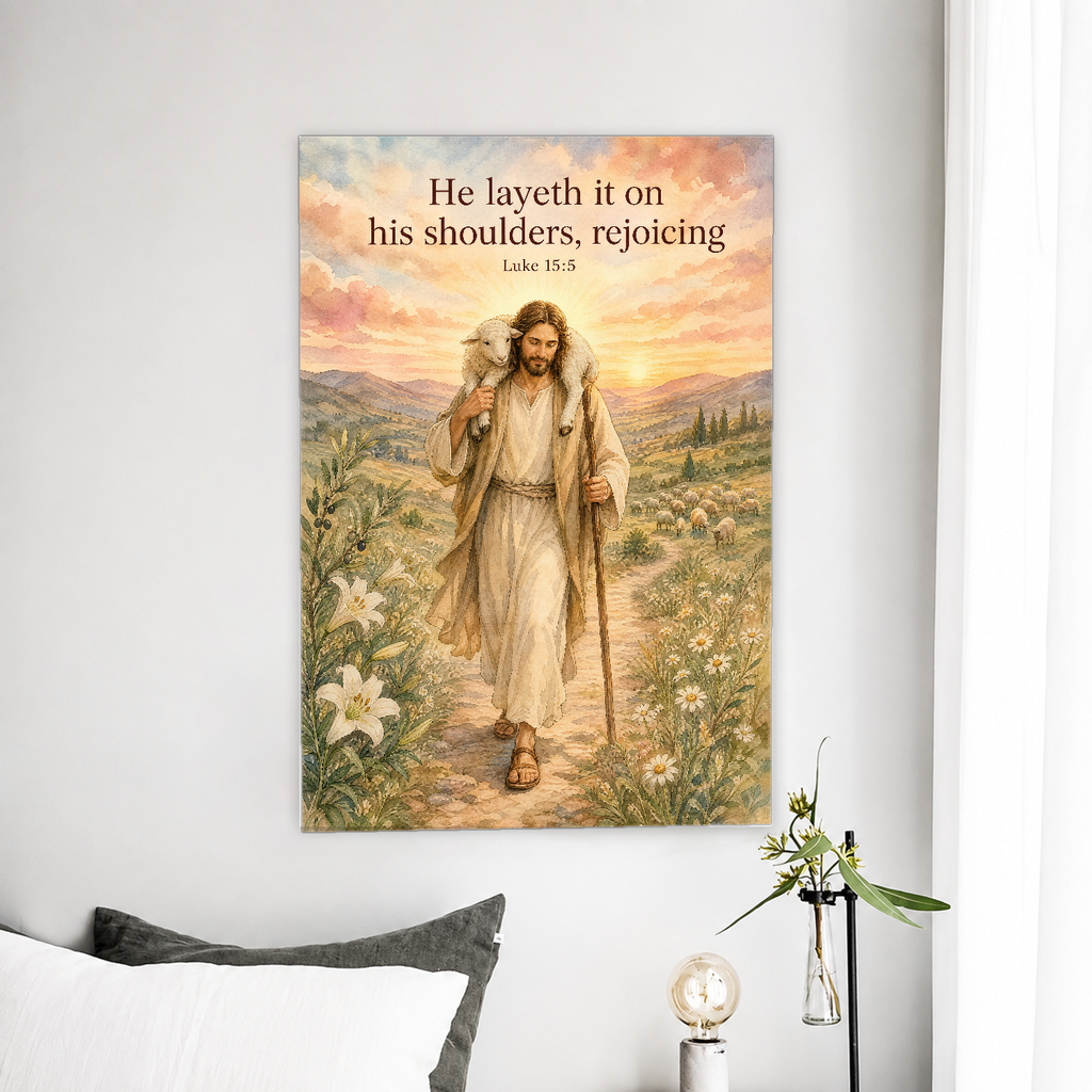 Carried Home At Dawn Canvas Wall Art - Christian Wall Art, front view