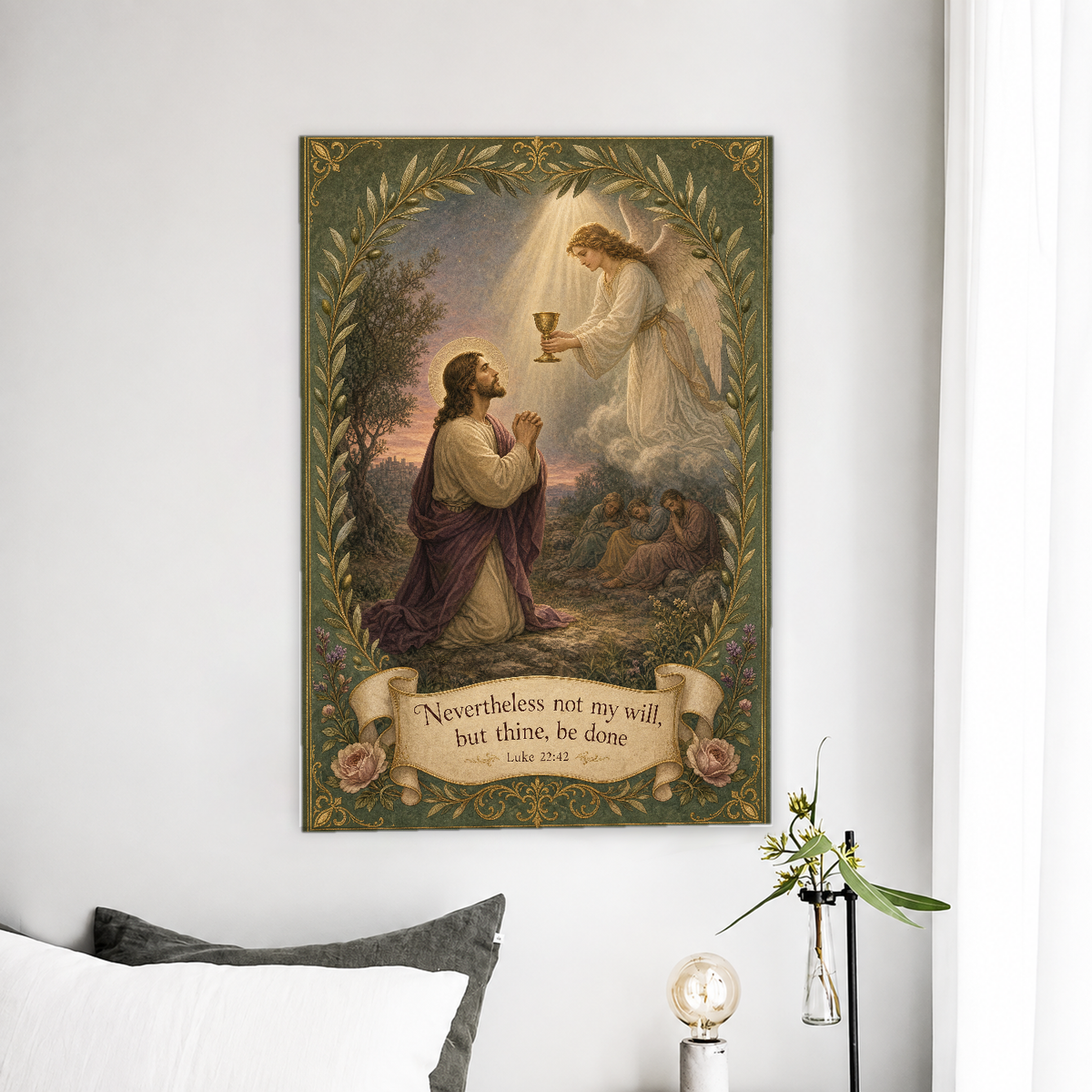 Chalice of the Garden Canvas Wall Art - Christian Wall Art, front view