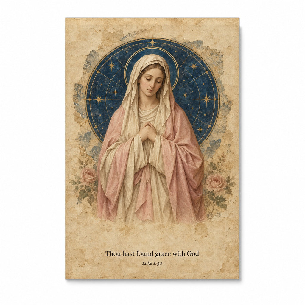 Charta Caelestis Canvas Wall Art - Catholic Wall Art, front view