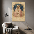Charta Caelestis Canvas Wall Art - Catholic Wall Art, styled in the home
