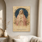 Charta Caelestis Canvas Wall Art - Catholic Wall Art, scale reference