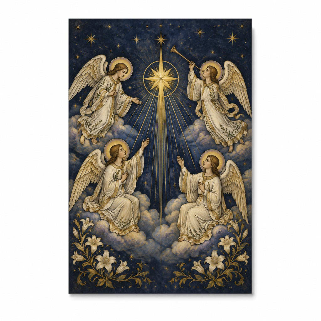 Chorus Angelorum Canvas Wall Art - Catholic Wall Art, front view