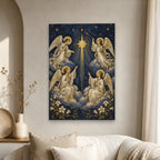 Chorus Angelorum Canvas Wall Art - Catholic Wall Art, scale reference