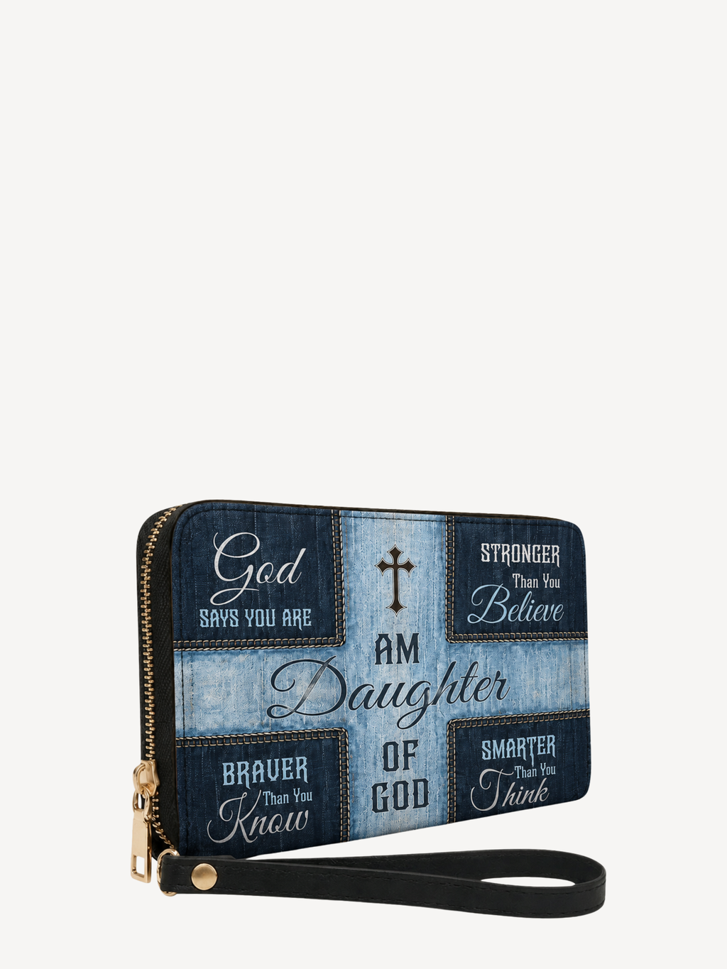 "Chosen Daughter" Leather Wallet - Catholic Leather Wallet, View 2