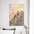 Climbing with the Shepherd Canvas Wall Art - Christian Wall Art, front view