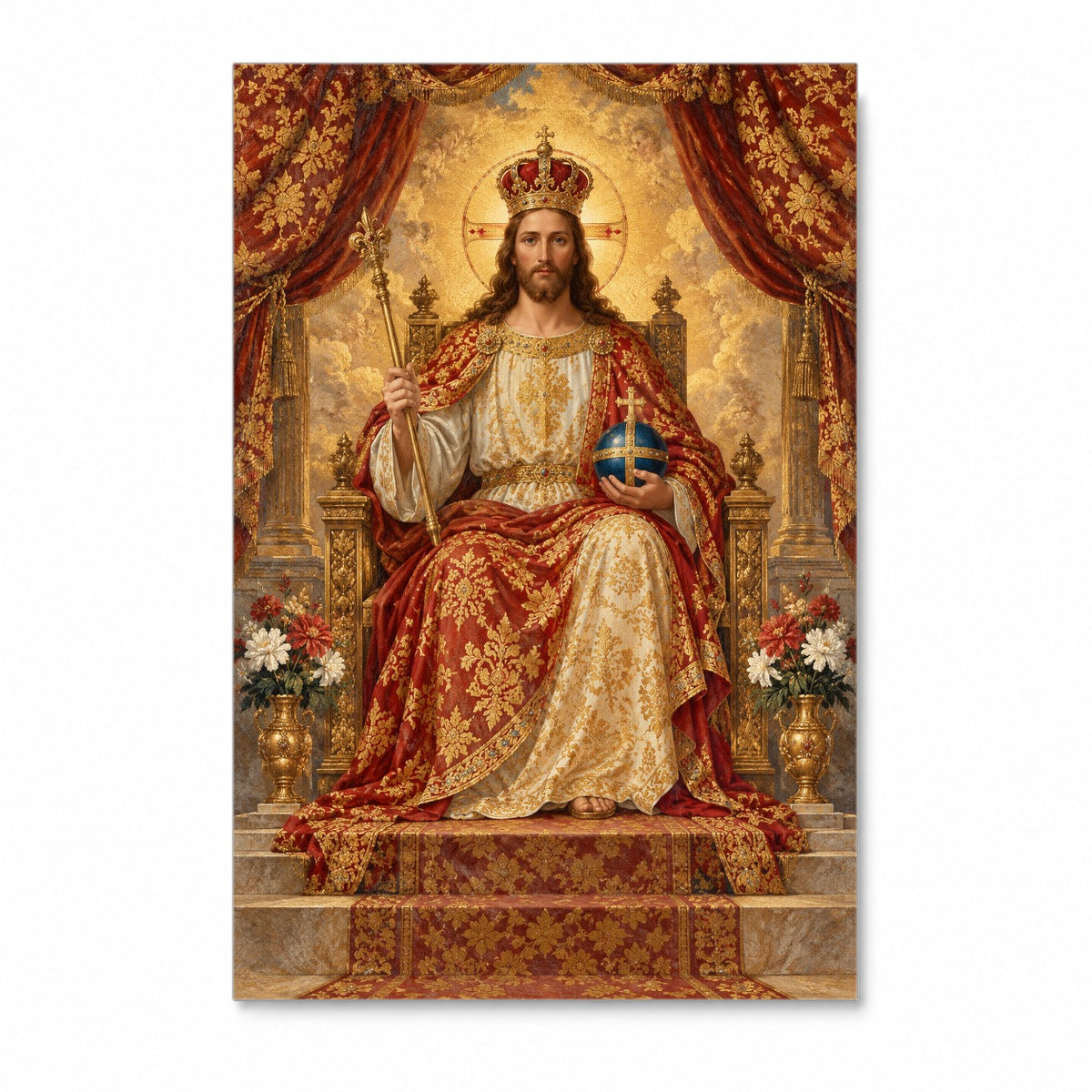 Clothed With Majesty Canvas Wall Art - Christian Wall Art, front view