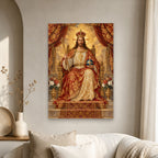 Clothed With Majesty Canvas Wall Art - Christian Wall Art, scale reference