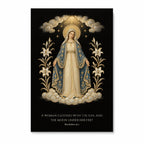 Clothed with the Sun in Manuscript Canvas Wall Art - Catholic Wall Art, front view