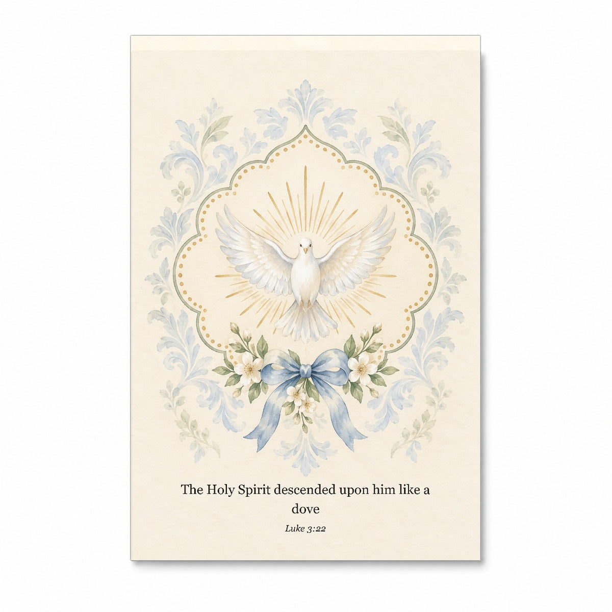 Columba Aurea Canvas Wall Art - Catholic Wall Art, front view