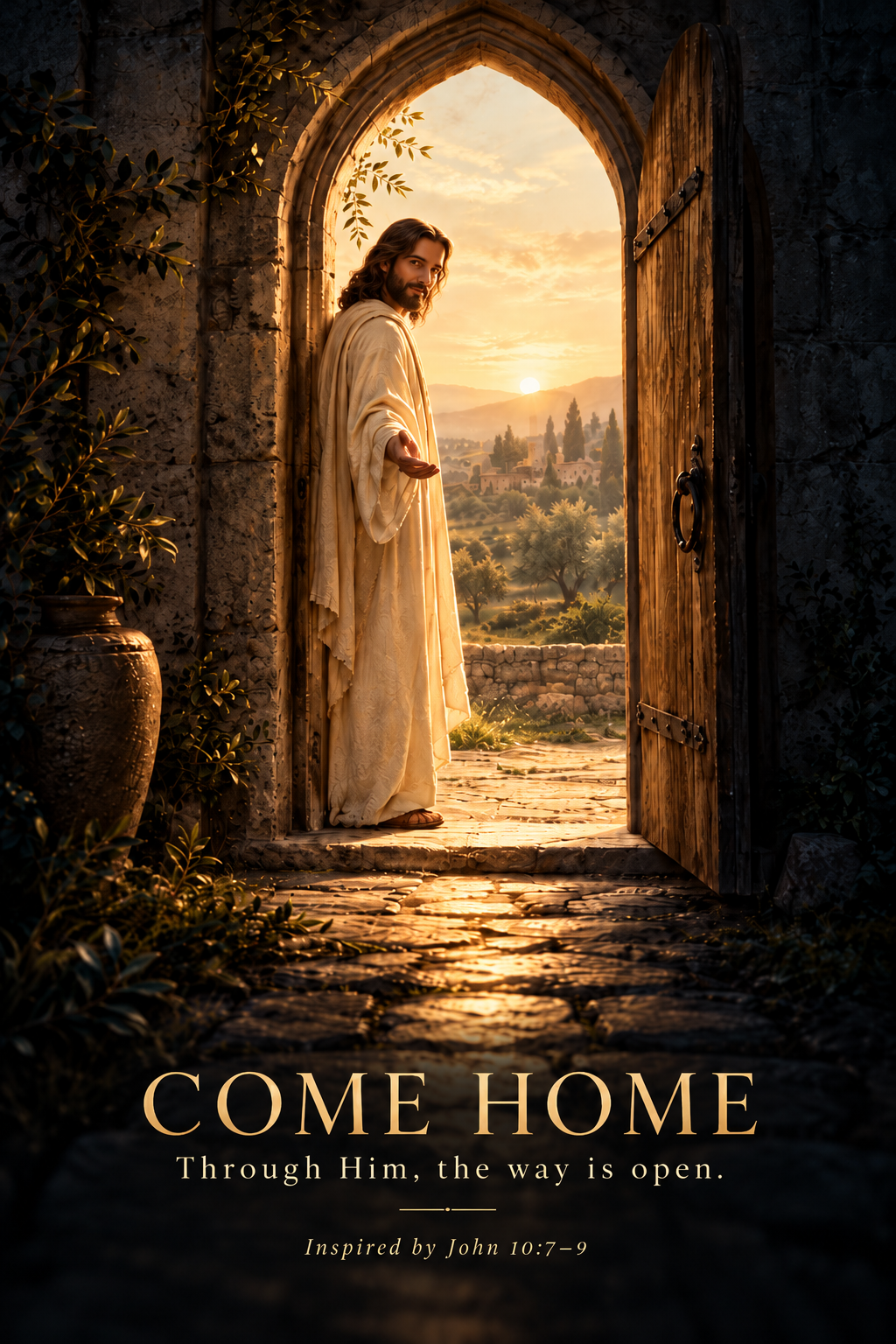 Come Home - Canvas Wallart Canvas Wall Art - Catholic Wall Art, lifestyle scene