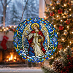 Comes Viae II Glass Suncatcher - Catholic Suncatcher, close-up of the print