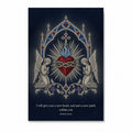Cor Argenteum Canvas Wall Art - Catholic Wall Art, front view