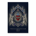 Cor Argenteum Canvas Wall Art - Catholic Wall Art, front view