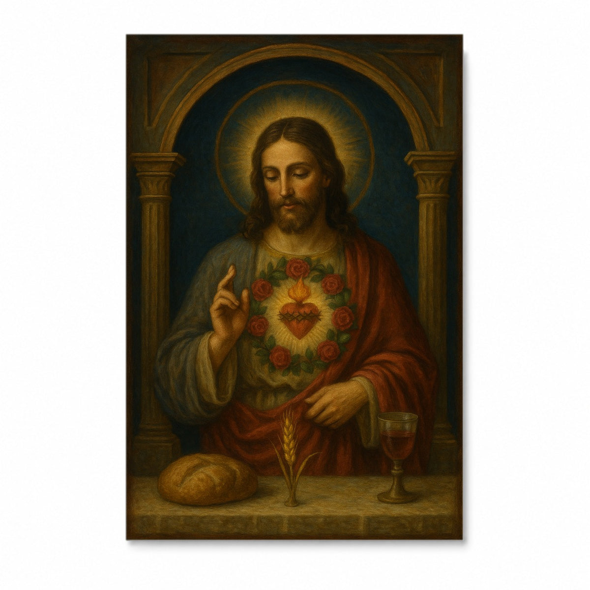 Cor Misericors Canvas Wall Art - Catholic Wall Art, front view