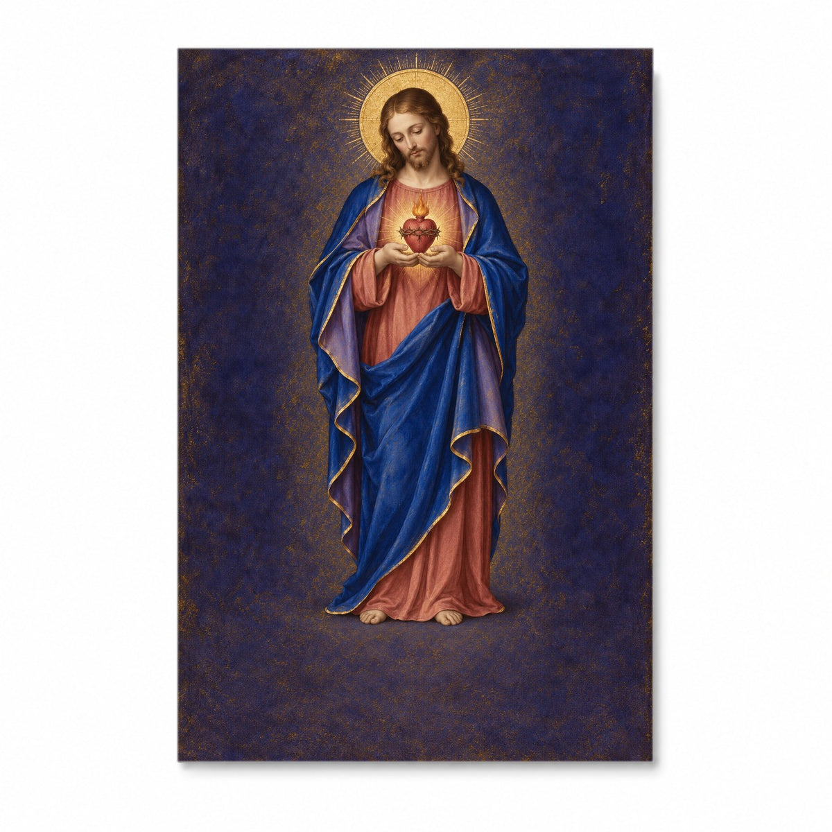 Cor Misericors II Canvas Wall Art - Catholic Wall Art, front view