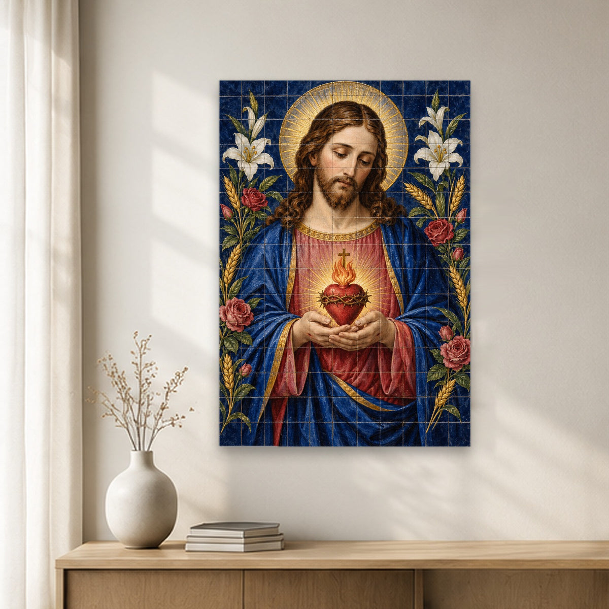 Cor Regale IV Canvas Wall Art - Catholic Wall Art, gift presentation