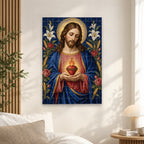 Cor Regale IV Canvas Wall Art - Catholic Wall Art, alternate angle
