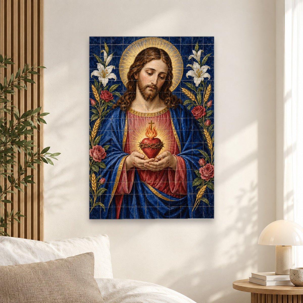 Cor Regale IV Canvas Wall Art - Catholic Wall Art, alternate angle